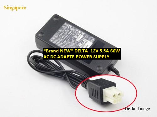 *Brand NEW* DELTA 341-100346-01 341-100346-01 12V 5.5A 66W AC DC ADAPTE POWER SUPPLY